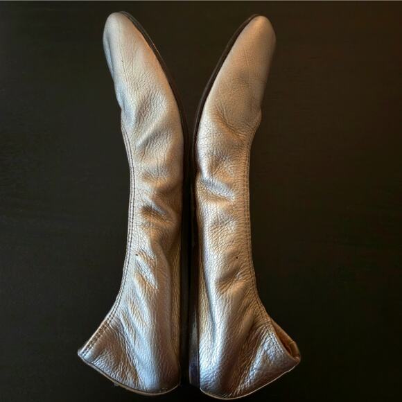 Lanvin Gold Metallic Classic Ballet Flat Size 36 / US 5 Slip On Timeless Capsule - Picture 4 of 12